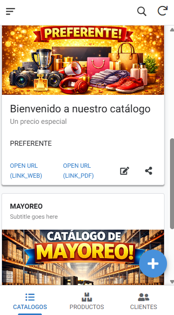 Crea Catálogos web y PDF