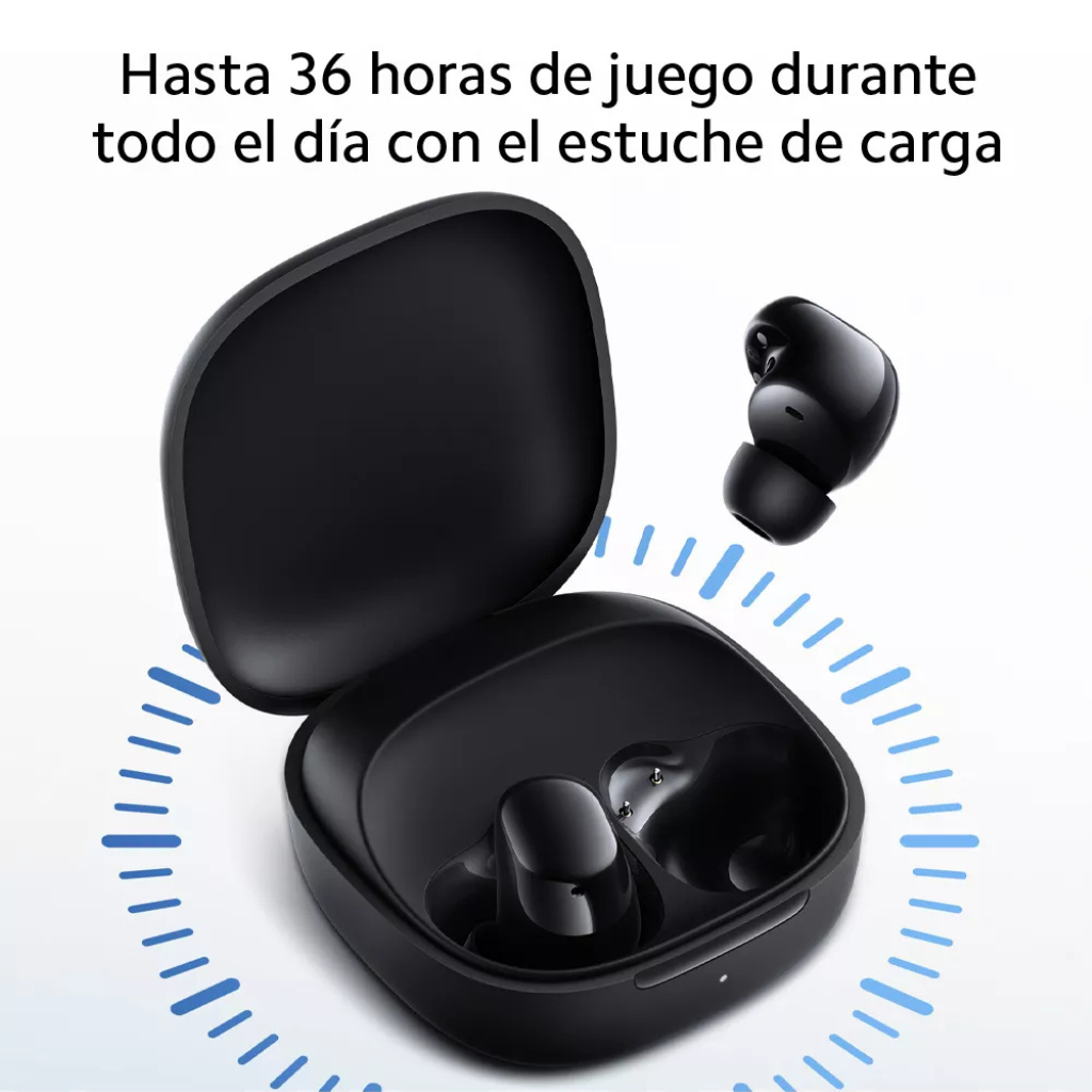 Audífonos Xiaomi redmi buds 6 play bluetooth. 36 horas de autonomía, largo alcance. Color: Negro.