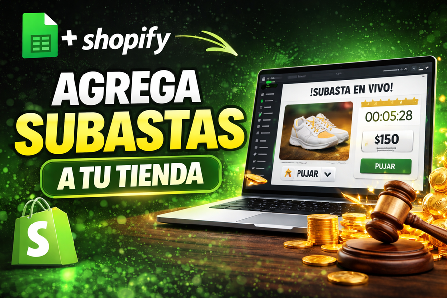 Subasta en tu tienda.